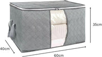 GOMINIMO 5 Pack 105L Clothes Storage Bag with Handles (Grey) GO-CSB-100-TL