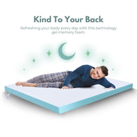 GOMINIMO Dual Layer Mattress Topper 3 inch with Gel Infused (King) GO-MTP-107