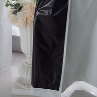 Gominimo Temp Blackout Blinds Curtain Detachable Set of 2 240 x 140cm Black