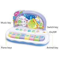 GOMINIMO Kids Toy Musical Snowflake Electronic Piano Keyboard (White) GO-MAT-113-XC