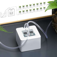 NOVEDEN Plant Watering System with DIY 30-Day Programmable (White) NE-PWD-101-JCE