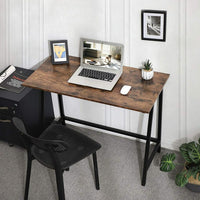 VASAGLE Computer Desk Rustic Brown and Black LWD40X