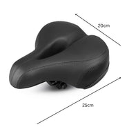 VERPEAK Comfortable Bike Seat Wide Bicycle Saddle Cushion for Women and Men (Black) VP-BSD-100-JK