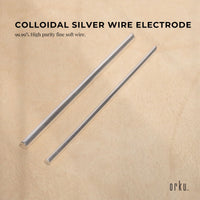 2x 7" Silver Rods 18 Gauge 99.99% High Purity Fine Soft Wire Colloidal Electrode