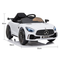 Mercedes Benz Licensed Kids Electric Ride On Car Remote Control - White