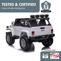 Licensed Toyota FJ-40 Kids Ride On Electric Toy Car 80W - White