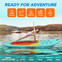Hana Inflatable Stand Up Paddle Board 10ft6in iSUP Accessories