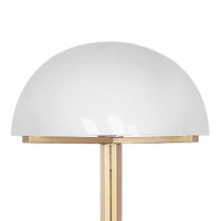 Sarantino Metal Floor Lamp with White Acrylic Shade by Sarantino