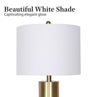 Sarantino Metal and Marble Table Lamp in Black