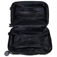 Olympus 3PC Artemis Luggage Set Hard Shell Suitcase ABS+PC  Jet Black