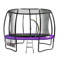 10ft Trampoline Free Ladder Spring Mat Net Safety Pad Cover Round Enclosure Purple