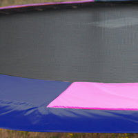 16ft Trampoline Free Ladder Spring Mat Net Safety Pad Cover Round Enclosure - Rainbow