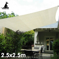 Waterproof Outdoor Shade Sail Sun Cloth Square 2.5x2.5M
