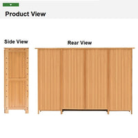 4 Doors 6 Tier without Drawer Tier Bamboo Large Capacity Storage Hallway Shelf Shoe Rack Cabinet