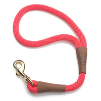 Mendota Traffic  Clip Leash 1/2"x16" (13mm x 40cm) RED