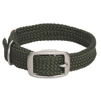 Mendota Doublebraided Junior Collar 14" OLIVE Nickel