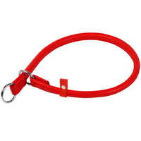 Waudog Leather Slip Dog Collar 60CM RED