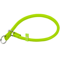 Waudog Leather Slip Dog Collar 60CM GREEN