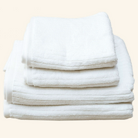 White Stripe Organic Soft 6 pcs Towel Set
