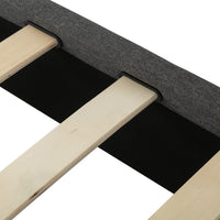 Bed Frame Mattress Foundation (Dark Grey) - Double