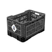 48L Smart Foldable Stackable Crate Tool Collapsible Storage Box - Charcoal