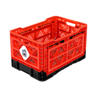 48L Smart Foldable Stackable Crate Tool Collapsible Storage Box - Red