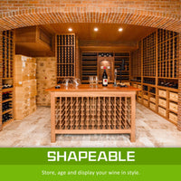 Timber Wine Rack Storage Cellar Organiser 110 Bottle