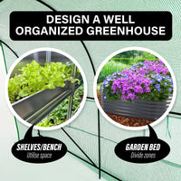 Garden Greenhouse Walk-In Shed 3.5x2x2M PE Apex