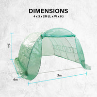 Garden Greenhouse Shed PE Cover Only 400cm Dome Tunnel