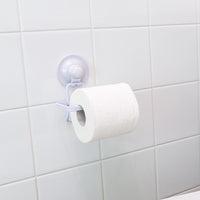 Toilet Roll Holder Removable Suction WHITE