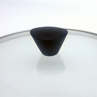 KOMAN Stainless Steel Glass Lid with Bakelite Handle - 28cm