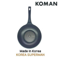 KOMAN Non-Stick Titanium Coating Wok Pan 26cm + Glass Lid