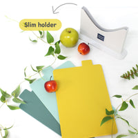 Index Cutting Board Set 3P with a Holder Kitchen Stand Fish Chopping Board