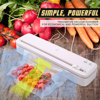 Kitchen Vacuum Food Sealer Sous Vide Machine 100W WHITE