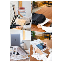 Adjustable Laptop Stand Foldable Tablet Book PC Holder Desk BLACK