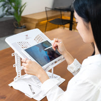 Adjustable Laptop Stand Foldable Tablet Book PC Holder Desk BLACK