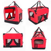 Portable Soft Dog Cage Crate Carrier XXXL RED