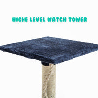 Cat Tree Multi Level Scratcher BEAR 120cm BLUE