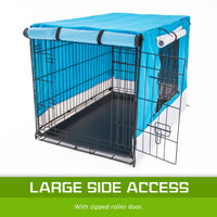 Cage Cover Enclosure for Wire Dog Cage Crate 24in BLUE