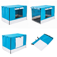 Cage Cover Enclosure for Wire Dog Cage Crate 42in BLUE
