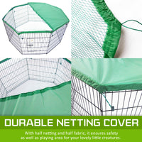 Pet Playpen Foldable Dog Cage 8 Panel 36in with Cover