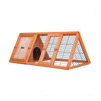 Rabbit Hutch Chicken Coop 118 x 50 x 45cm Triangle Cage Run Ester