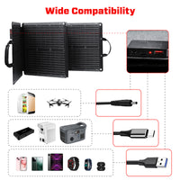 100W Solar Panel Portable Charger JumpsPower Power Generator Foldable