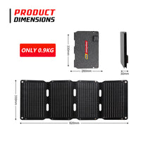 40W Solar Panel Portable Charger JumpsPower Power Generator Foldable