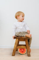 Children's Chair Stool Wooden Frog Face Theme