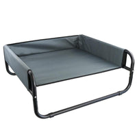 YES4PETS Grey / Black Small Walled Suspension Trampoline Hammock Bed 56 x 56 x 24 cm Gray