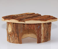 YES4PETS Natural Wooden Hamster Mouse Gerbil Playground Rats Pets Toys Play Small Birds House