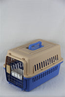 YES4PETS Small Dog Cat Crate Pet Carrier Airline Cage With Bowl and Tray-Blue