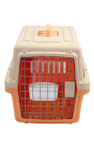 YES4PETS Medium Dog Cat Crate Pet Carrier Airline Cage With Bowl & Tray-Orange