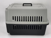 YES4PETS Large Dog Cat Crate Pet Carrier Rabbit Airline Cage With Tray And Bowl Black